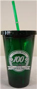 green Acrylic Tumbler Cup 