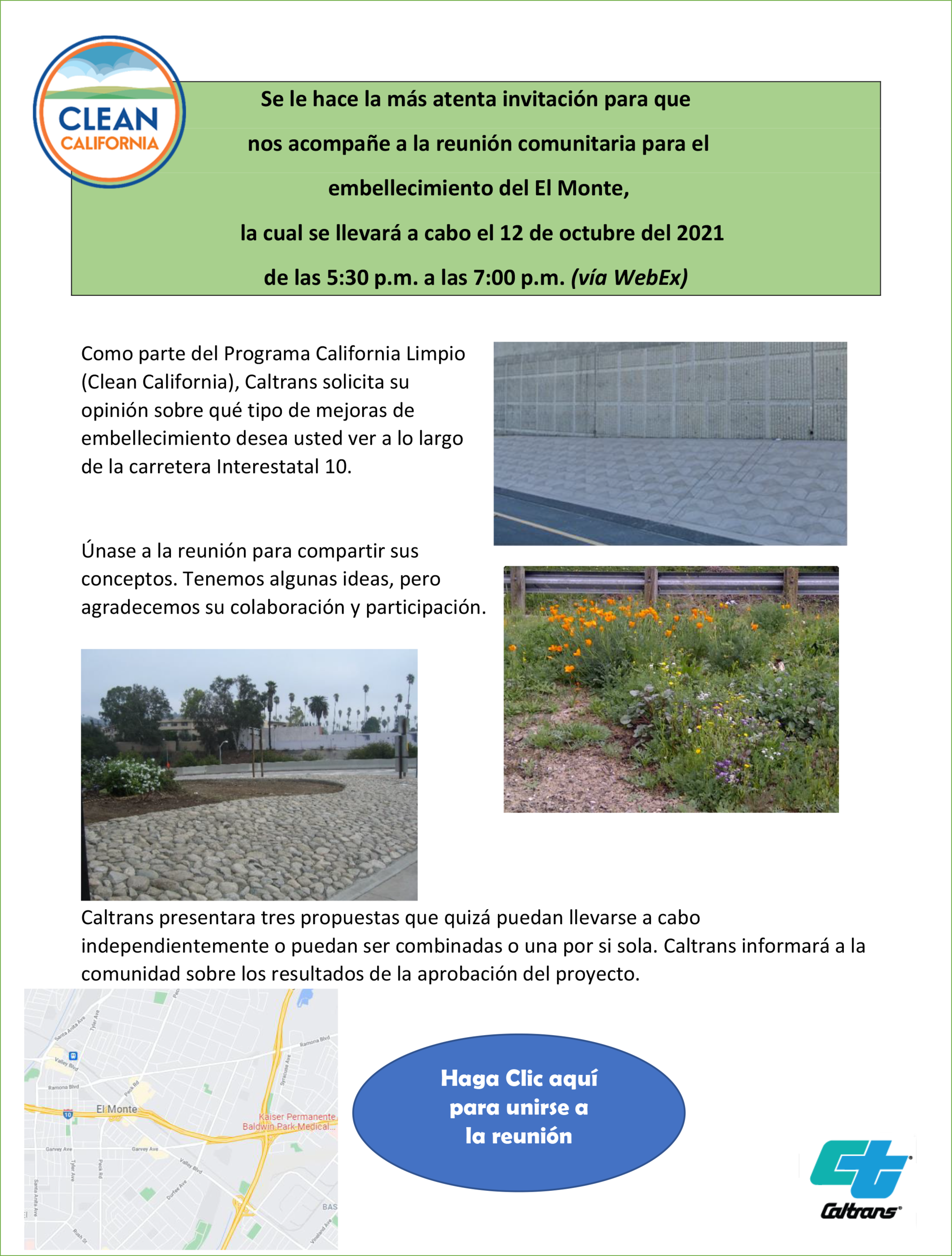 CC Beautification El Monte Spanish invitation F