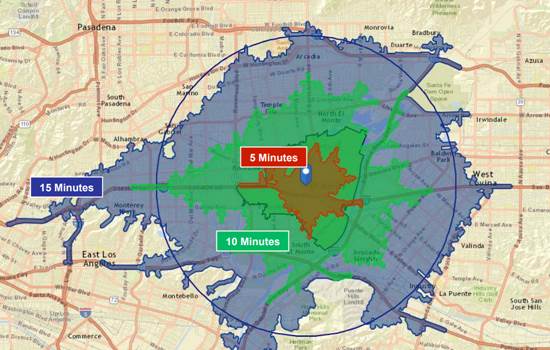 Economic Profile Map Driving Radius